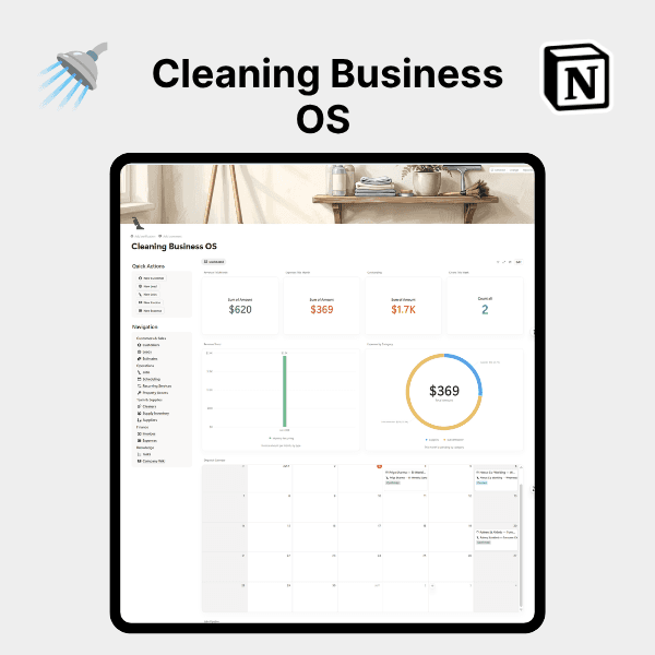 Product artwork for Cleaning Business OS