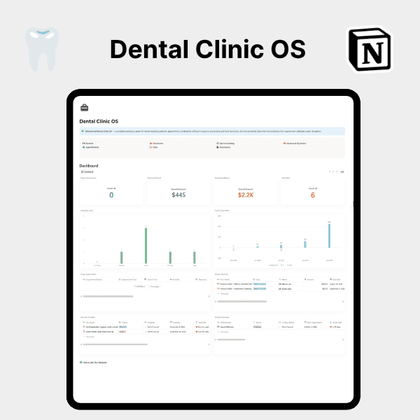 Product artwork for Dental Clinic OS