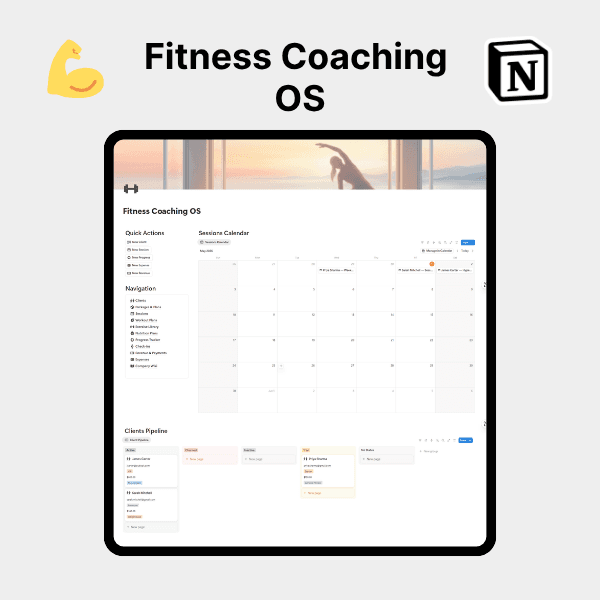 Product artwork for Fitness Coaching OS