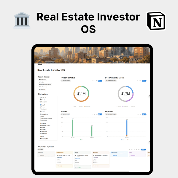 Product artwork for Real Estate Investor OS
