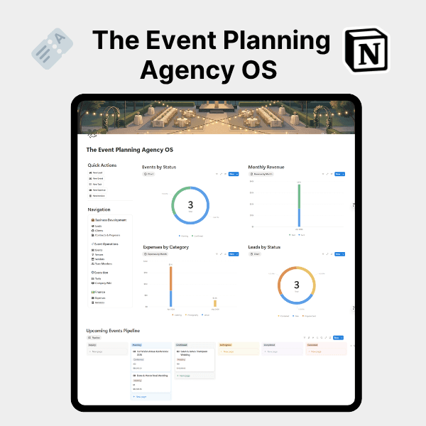 Product artwork for Event Planning Agency OS