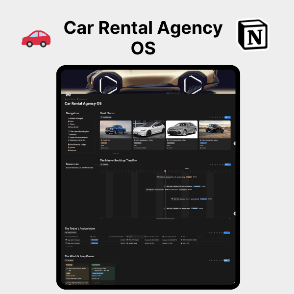 The Car Rental Agency OS
