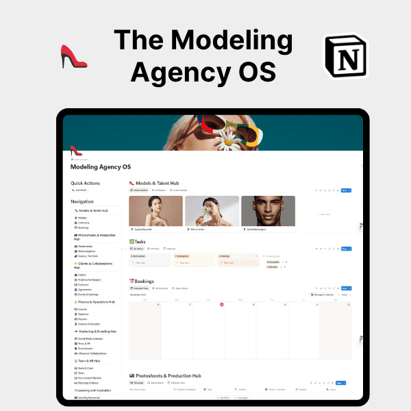 The Talent & Modeling Agency OS
